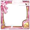 Pink Bow Frame - decoration - Transparent Layer PNG
