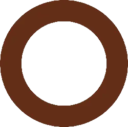Brown Ring - simple design - No Background PNG