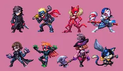 Pixel Art Characters - role-playing - Lossless PNG