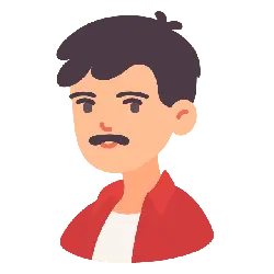 Cartoon Character in Red Shirt - red - High Resolution PNG