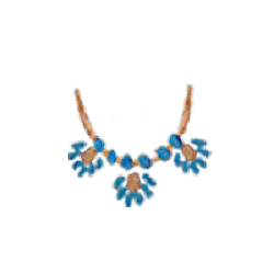 Blue Gemstone Necklace - jewellery - No Background PNG