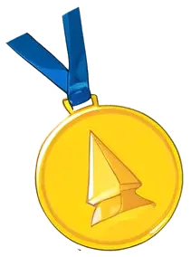 Medal - gold - circle - No Watermark PNG