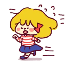 Red-haired Girl - little girl - cartoon - Lossless PNG
