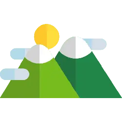 Mountain Sunset - clouds - High Resolution PNG