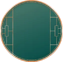 Circular Decorative Plate - gold - No Watermark PNG