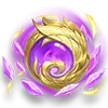 Purple Gold Vortex - mystical - Lossless PNG