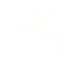 Television Set - black and white - Transparent Layer PNG