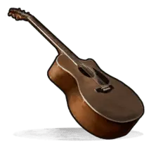 Wooden Guitar - music - No Watermark PNG