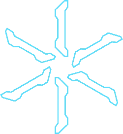 Hexagram - blue - No Watermark PNG