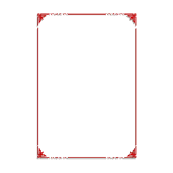 Red Border Decoration Pattern - red - No Background PNG