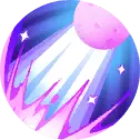 Purple Planet - light - Transparent Layer PNG