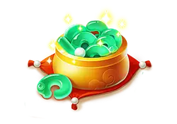 Gold Coin Chest - game prop - Transparent Background PNG