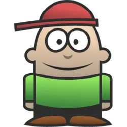 Cartoon Character with Hat - smiley face - Free PNG
