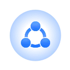 Blue Triangle Logo - future - Transparent Background PNG