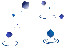 Blue Cubes - geometric shapes - simple - Transparent Background PNG