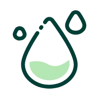 Water Drop - icon - green - No Watermark PNG