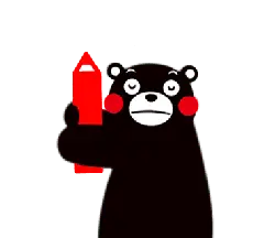Red-faced Bear - red - Transparent Background PNG