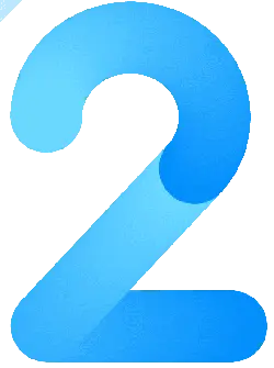 Number 2 - minimalist - Free PNG