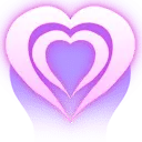 Heart Pattern - purple - glowing - Free PNG