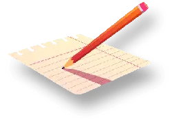 Pencil and Notebook - writing tool - Transparent Background PNG