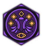 Mystic Symbol Badge - geometric shapes - Transparent Background PNG