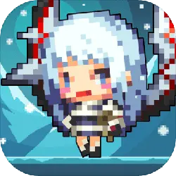 Pixel Snow Maiden - pixel art - Free PNG