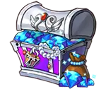 Treasure Chest - pearls - Transparent Background PNG