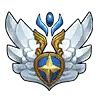 Blue Wings Badge - military - No Background PNG