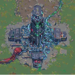 Pixel Art Building - future technology - Free PNG