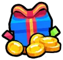 Gift Box and Coins - box - PNG