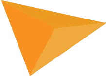 Orange Triangle - triangle - No Background PNG