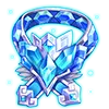 Ice Crystal Badge - Highly Rated PNG
