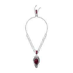 Ruby and Diamond Necklace - Curated PNG