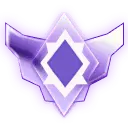 Purple Crystal Emblem - logo - No Watermark PNG