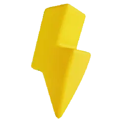 Lightning Bolt - geometric shape - Free PNG