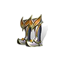 Golden Winged Letter M - gold - Free PNG