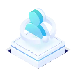 Blue Person Icon - tech - Transparent Background PNG