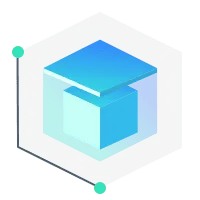 Blue Cube - minimalist design - Trending PNG