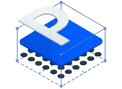 P Letter Logo - technology - High Resolution PNG