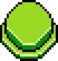 Pixel Style Green Gemstone - pixel art - Free PNG