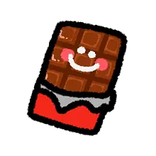 Chocolate Bar - smile - Transparent Layer PNG