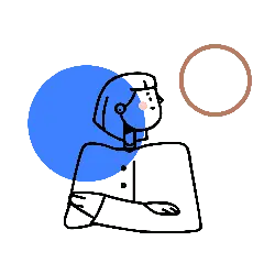 Blue Robot - minimalism - No Background PNG