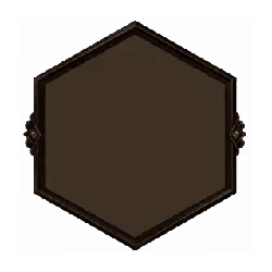 Brown Hexagonal Mirror - mirror - Transparent Layer PNG