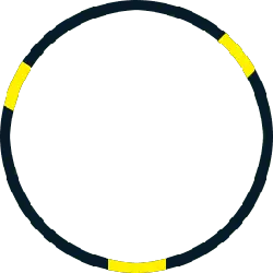 Circle Pattern - yellow - PNG