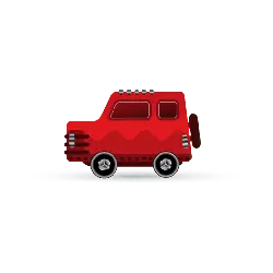 Red Toy Car - children - Transparent Layer PNG
