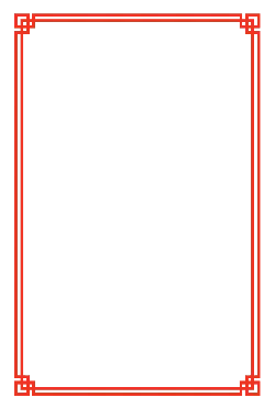 Red Border Decorative Pattern - Lossless PNG