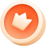 Crown Button - icon - No Background PNG