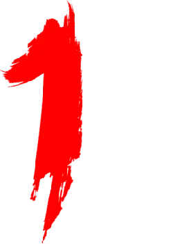Red Number 1 - Designer's Pick PNG