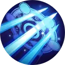 Blue Energy Beam - sf - Transparent Background PNG