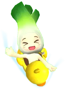 Leek - happy - Transparent Background PNG